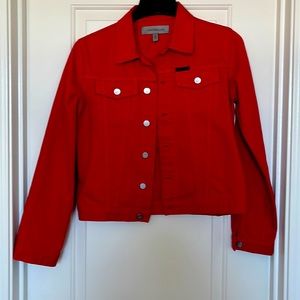 Red CK Jeans Jacket
